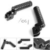 CNC Front Foot Pegs For GSX-S750 GSX-S1000F/Z 15-17 GSX250R V-STROM250 17 GSX-R 1000 09-15 GSX-R 600 750 08-15 Black