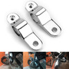 30-35mm Adjustable Bull Bar Light Foglight Mount Bracket Clamp Chrome