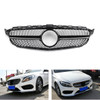 Front Diamond Grill Grille For Benz W205 C Class C250 C300 C400 2015-2018