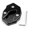 Kickstand side stand extension enlarger pad For KAWASAKI Versys-X300 17-18 Black