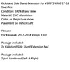 Kickstand side stand extension enlarger pad For KAWASAKI Versys-X300 17-18 Black