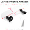 Adjustable Clip On Windshield Extension Spoiler Wind Deflector fit for Honda Yamaha Suzuki Kawasaki BMW Aprilia Ducati Clear
