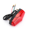 LED Red Brake Stop Running Rear Tail Light Lamp For Universal Motorcycle Red