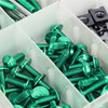 177PCS Sportbikes Fairing Bolts Kit M5/M6 Fastener Screws Green