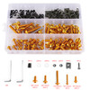 177PCS Sportbikes Fairing Bolts Kit M5/M6 Fastener Screws Gold