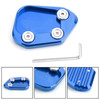 Kickstand Side Stand Extension Enlarger Pad For Honda CBR250RR 17-18 Blue