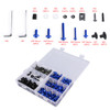 Fairing Bolt Kit Bodywork Screws for Ducati 1098 1198 S 1199 748 749 750 848 900 916 996 998 999 Monster 1100 400 600 695 Multistrada 1000 Streetfighter 848 BlUE