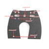 Led Handlebar mount clamp mounting baracket for Atv dal head light universal black