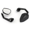 Sportbike 7/8" Handle Bar End Mirrors Universal Black