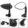 Sportbike 7/8" Handle Bar End Mirrors Universal Black