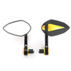 Sportbike 7/8" Handle Bar End Mirrors Universal Gold