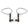 Sportbike 7/8" Handle Bar End Mirrors Universal Gold