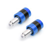 Anti Vibration 7/8" 22mm Handle Bar End Cap M6 / M8 Weight Slider Reducing Blue