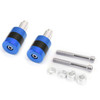 Anti Vibration 7/8" 22mm Handle Bar End Cap M6 / M8 Weight Slider Reducing Blue