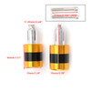 Anti Vibration 7/8" 22mm Handle Bar End Cap M6 / M8 Weight Slider Reducing Gold