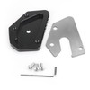 CNC Side Stand Kickstand Pad Extension Plate For SUZUKI V-STROM 650 DL650 12-19 650 XT 17-19 Black
