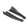 2pcs 48cm Skirt Spoiler Rear Lip Extension Rocker Splitters Winglet Wings Carbon