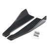 2pcs 48cm Skirt Spoiler Rear Lip Extension Rocker Splitters Winglet Wings Carbon