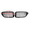 Double Rib Front Replace Grille For BMW 5Series G30 G31 Sedan 17-19 Glossy Black