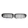 Double Rib Front Replace Grille For BMW 5Series G30 G31 Sedan 17-19 Glossy Black