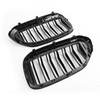 Double Rib Front Replace Grille For BMW 5Series G30 G31 Sedan 17-19 Glossy Black