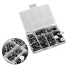 158pcs Fairing Bolt Windshield Screw Clip Fastener METRIC Universal Fit Black