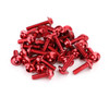 158pcs Fairing Bolt Windshield Screw Clip Fastener METRIC Universal Fit Red