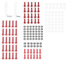 158pcs Fairing Bolt Windshield Screw Clip Fastener METRIC Universal Fit Red