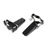 Passenger Foot Peg Rear Pedal Footrest 25-28mm For Universal Motorcycle Black