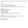 2X Honeycomb Fog Light Grilles Trim For Audi A5 S-Line S5 B8 RS5 2008-2012 Black