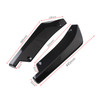 2x Gloss Black Car Rear Bumper Fin Canard Splitter Diffuser Valence Spoiler Lip Gblack