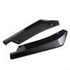 2x Gloss Black Car Rear Bumper Fin Canard Splitter Diffuser Valence Spoiler Lip Gblack