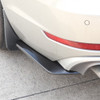 2x Gloss Black Car Rear Bumper Fin Canard Splitter Diffuser Valence Spoiler Lip Gblack
