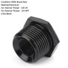 5/8-24 To 3/4 Npt Threaded Oil Filter Adapter Anodized Connector Black