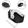 CNC Side Stand Extension Kickstand Enlarger Plate For BMW F750GS 18-19 Black