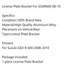 Rear License Plate Holder Bracket For Suzuki GSX-R 600 2008-2010 Black