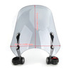 ABS Plastic Windscreen Windshield for Harley FXST Softail 05-11 FXSTB 00-09 FXSTC 07-10 FXSTD 01-07 FXS Blackline 11-13 FXDB 06-19 FXDL 96-18 Gray