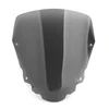 Short 4mm Windscreen Windshield for Kawasaki KLR650 2008-2014 Black