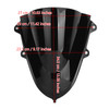 2017-2020 Yamaha YZF R15 V3 ABS Plastic Motorcycle Windshield WindScreen Black