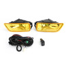 Lens Fog Lights + Switch For Honda Accord 4Dr Models Only 03-07 Acura TL 04-08 Yellow