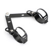 41mm-51mm Fork Headlight Mount Bracket Universal Motorcycle Head Lamp Holder Adapter Black