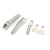 Rear Footrests Foot Peg for Ducati Ducati Monster 696 796 09-14 1100 09-10 EVO 12-13 Multistrada 07-09 Monster 620 06 797 17-19 Scrambler Icon Full Throttle 16-17 Silver