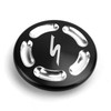 Billet Aluminum Hole Frame Plug Cap For Kawasaki EN650 VULCAN S 650 15-19 Black