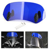 Universal 21CM Adjustable Clip On Windshield Extension Spoiler Wind Deflector Blue