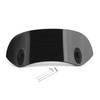 Universal 21CM Adjustable Clip On Windshield Extension Spoiler Wind Deflector Black