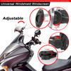 Universal 21CM Adjustable Clip On Windshield Extension Spoiler Wind Deflector Iridium