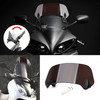 Universal 26CM Adjustable Clip On Windshield Extension Spoiler Wind Deflector Black