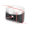 Piston Pin Ringw Kit Bore Size 73.25mm for Suzuki DR250 90-91 DR250R 98-00 DR250S 90-94 DR250SE 95 DRZ250 01-07 AN250 Burgman 250 98-06