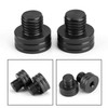 M10x1.25mm Mirror Hole Plugs Screws Left Right Hand Universal Black