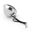 Universal 5 3/4" Headlight 5.75" Projector Headlamp W/ Grill Guard Protector Chrome